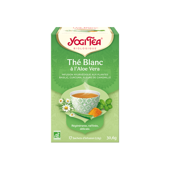 Thé blanc aloe vera bio Yogi Tea - 17 sachets